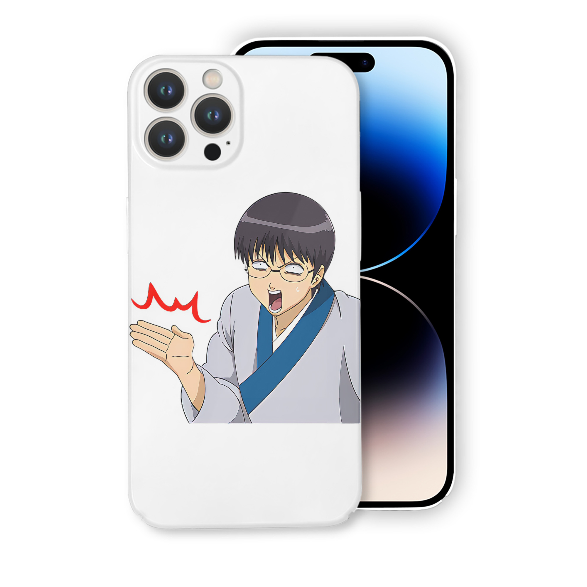 （画像用） ぎんたま 坂田銀時（さかたぎんとき） 神楽 志村新八（しむら しんぱち） GINTAMA Sakata Gintoki Kagura Shimura Shinpachi 【iPhone 14シリーズ対応】ハードケース